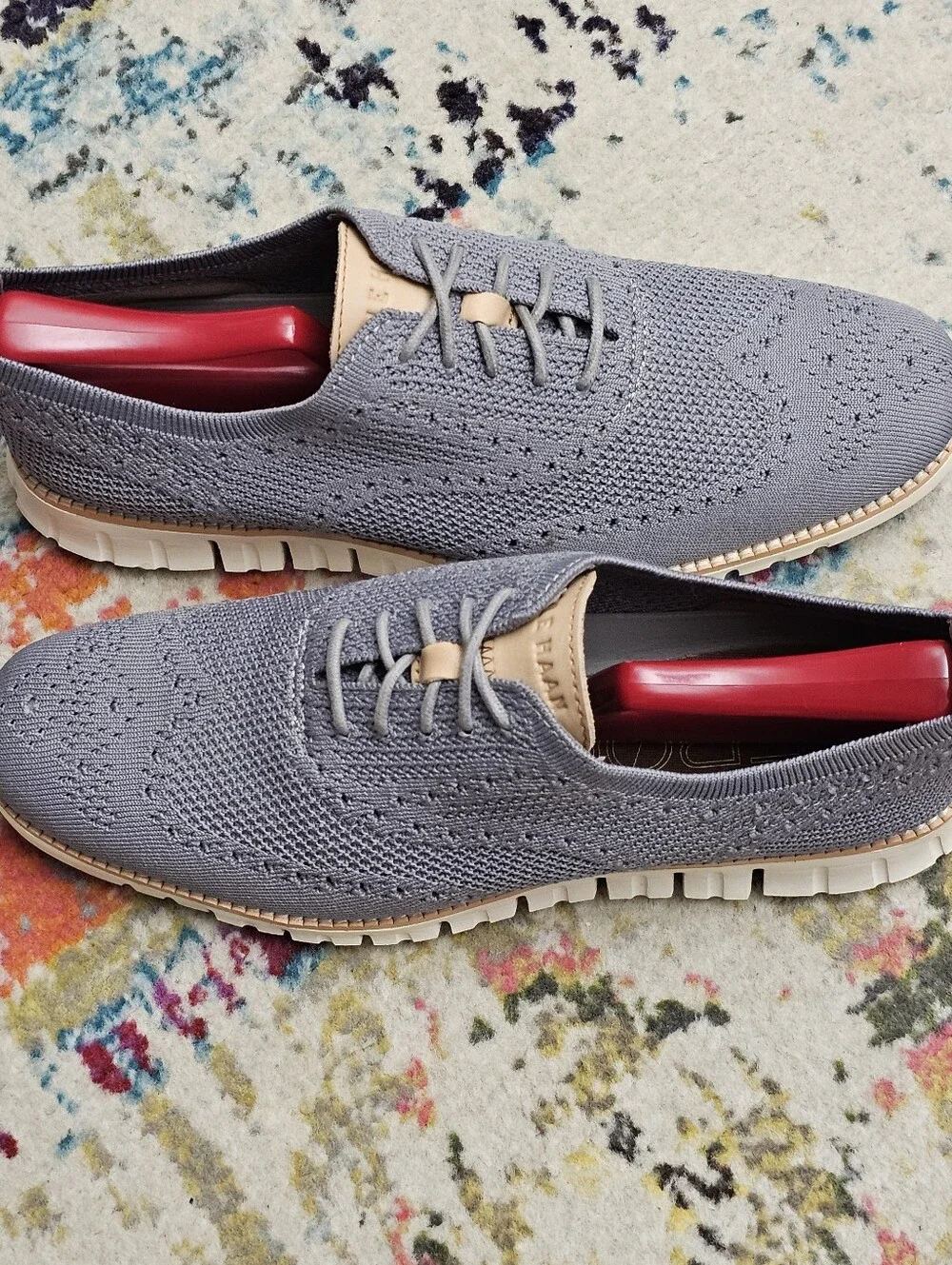 Cole Haan Men's Size 8.5 Zerogrand Stitchlite Oxford Sheos C24944 Ironstone Gray
